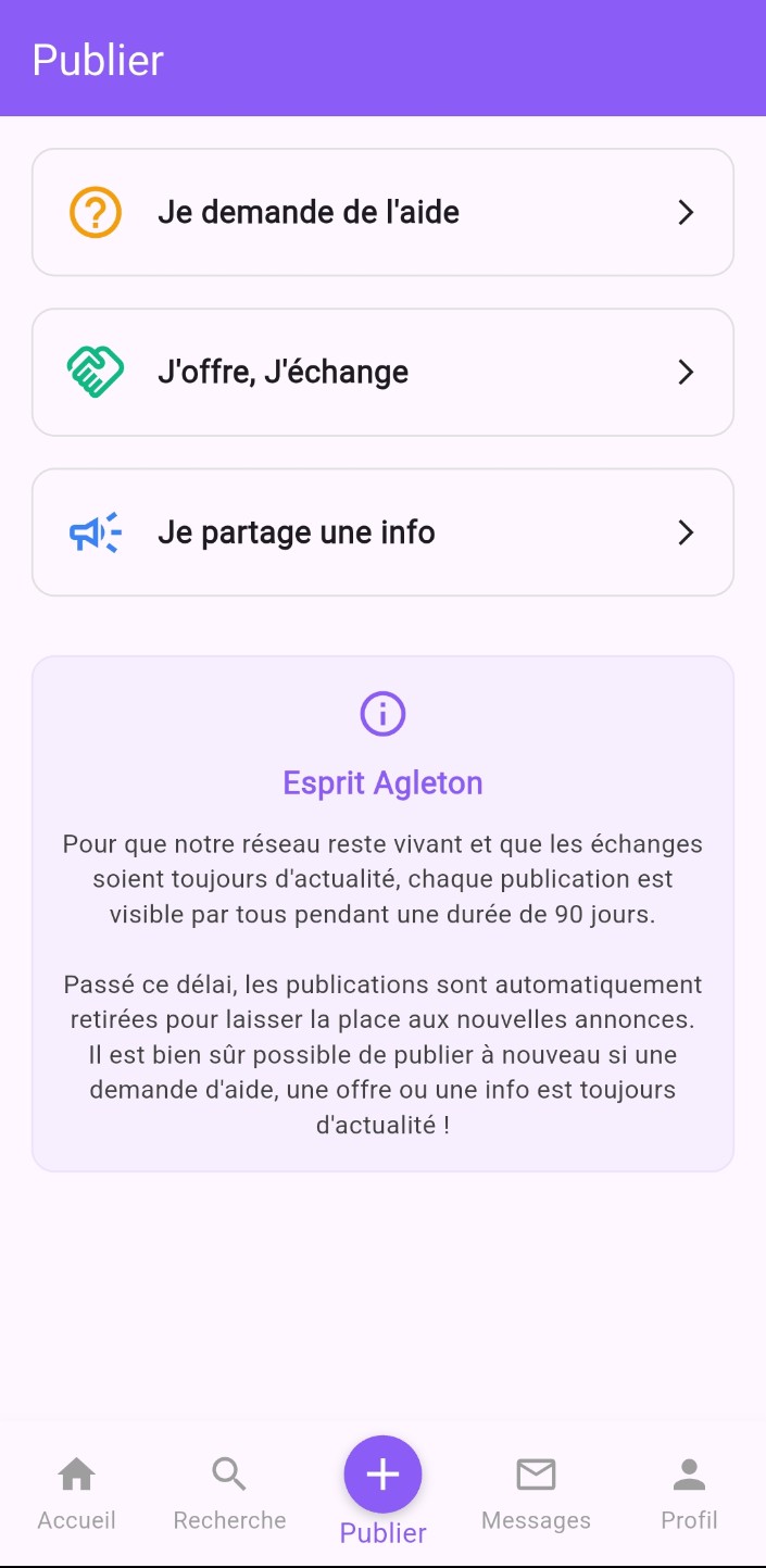 Publier sur Agleton